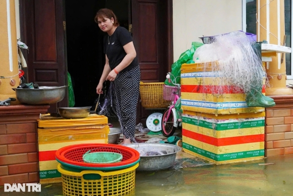 3 Nuoc Ngap Cao 12m Nguoi Ha Noi Bat Ca Giua Duong Tren San Nha