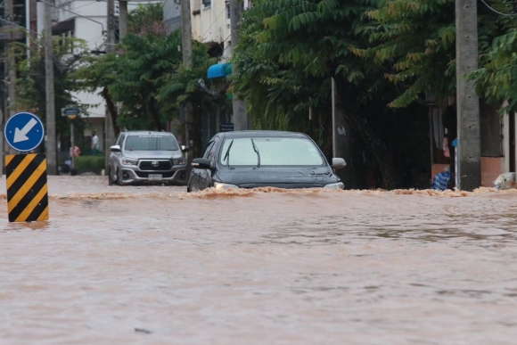 2 Duong Pho Chiang Mai Chim Trong Nuoc Lu